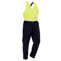 Thumbnail for Bison Overall Easy Action Polycotton Zip - Kiwi Workgear