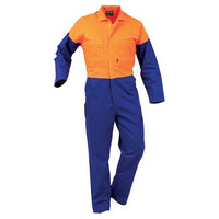 Thumbnail for Bison Overalls Workzone Day/Only Polycotton Zip - Kiwi Workgear