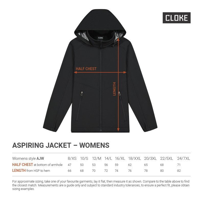 Cloke Aspiring Softshell Jacket - Womens - Kiwi Workgear