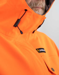 Thumbnail for Swazi Huron Anorak Blaze Orange/Black - Kiwi Workgear