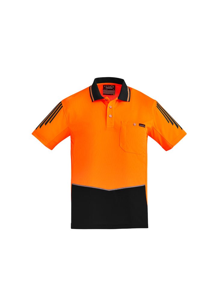 Syzmik Men's Hi-Vis Flux S/S Polo - Kiwi Workgear