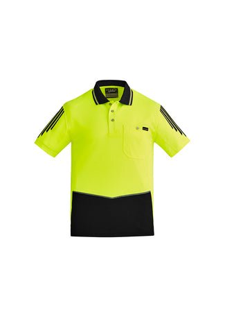 Syzmik Men's Hi-Vis Flux S/S Polo - Kiwi Workgear