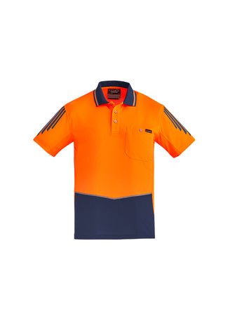 Syzmik Men's Hi-Vis Flux S/S Polo - Kiwi Workgear
