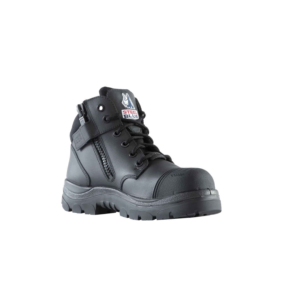 Steel Blue Parkes Zip: Scuff Composite EH - Black