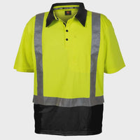 Thumbnail for Stoney Creek Hi Vis Silverdry Short Sleeve Polo - Yellow | Kiwi Workgear NZ