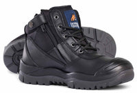 Thumbnail for Mongrel Low Zip Sider Boot, Scuff Cap, Black