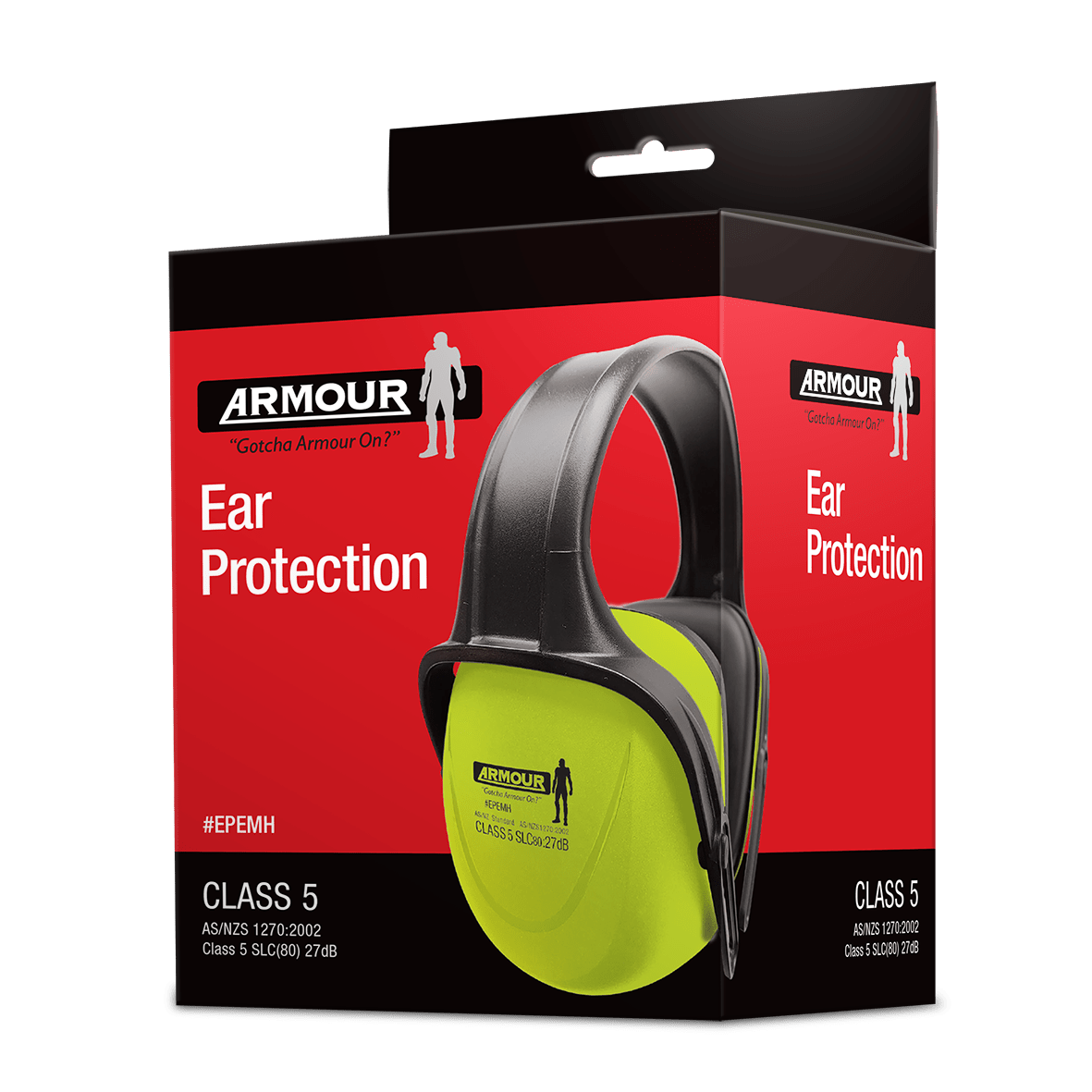 Armour Safety Headband Earmuff - Class 5 Hearing Protection - View 3
