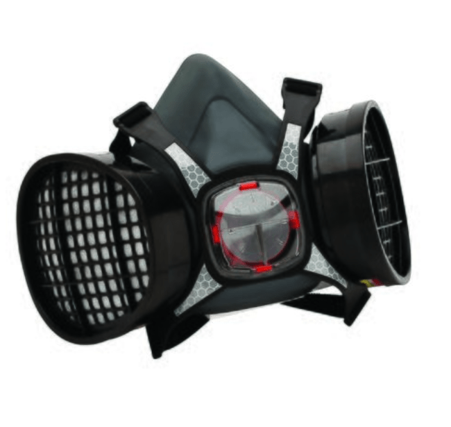 Assembled Half Mask With A1P2 Cartridges - Kiwi Workgear