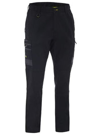Thumbnail for Bisley Felx & Move™ Stretch Canvas Elastic Waist Cargo Pants - Kiwi Workgear