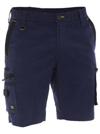 Thumbnail for Bisley Flex & Move™ Elastic Waist Cargo Short - Kiwi Workgear