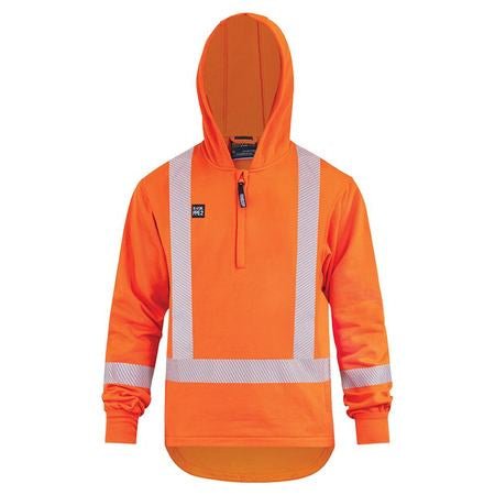 Bison Hooded Sweatshirt Arcguard 18.4Cal TTMC X - Tape Inheratex Orange - Kiwi Workgear