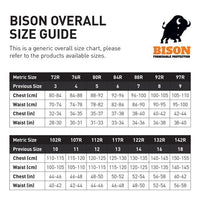 Thumbnail for Bison Overall Workzone Easy Action Polycotton Zip - Black - Kiwi Workgear