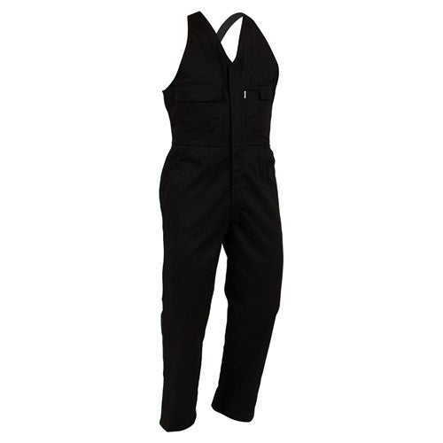 Bison Overall Workzone Easy Action Polycotton Zip - Black - Kiwi Workgear