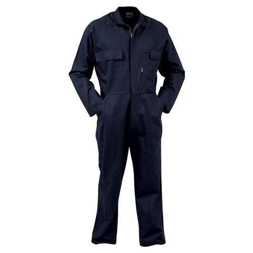 Bison Overall Workzone Polycotton Zip - Navy - Kiwi Workgear