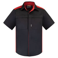 Thumbnail for Bison TWZ Contrast S/S Shirt - Kiwi Workgear