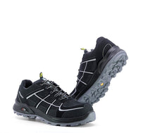 Thumbnail for Buy Grisport Sprint Black/Silver Safety Shoe GriSport NZ | FOOTWEAR... - Kiwi Workgear