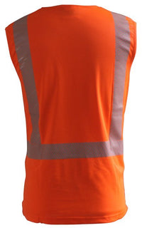 Thumbnail for Caution D/N H Back Singlets - Segmented - Kiwi Workgear