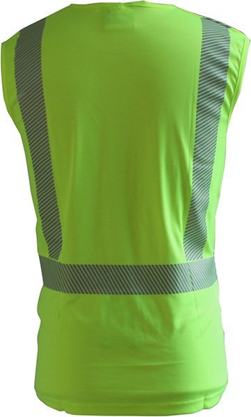 Caution D/N H Back Singlets - Segmented - Kiwi Workgear