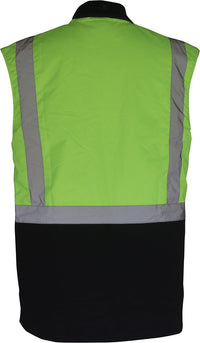 Thumbnail for Caution Oilskin D/N Sleeveless Vest - Kiwi Workgear
