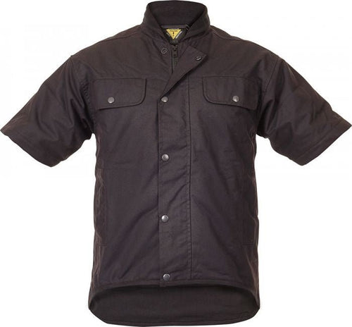 Caution Oilskin Short Sleeve Vest - Brown - Kiwi Workgear