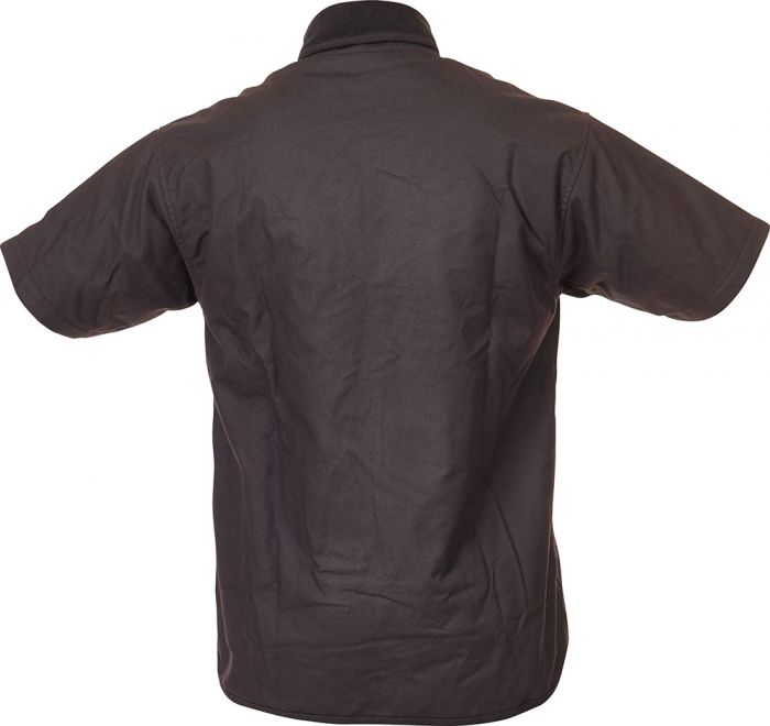 Caution Oilskin Short Sleeve Vest - Brown - Kiwi Workgear