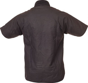 Caution Oilskin Short Sleeve Vest - Brown - Kiwi Workgear