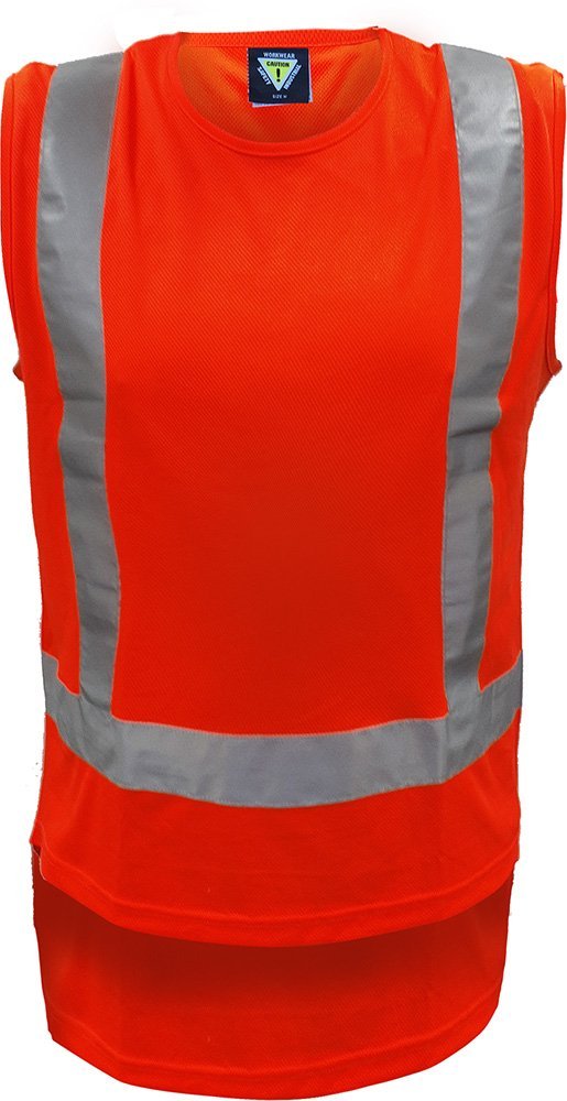 Caution TTMC H - back Singlet - Kiwi Workgear