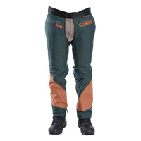 Thumbnail for Clogger DefenderPRO Tough Chainsaw Chaps Arborist Edition with 360 Calf Protection Clipped - Kiwi Workgear