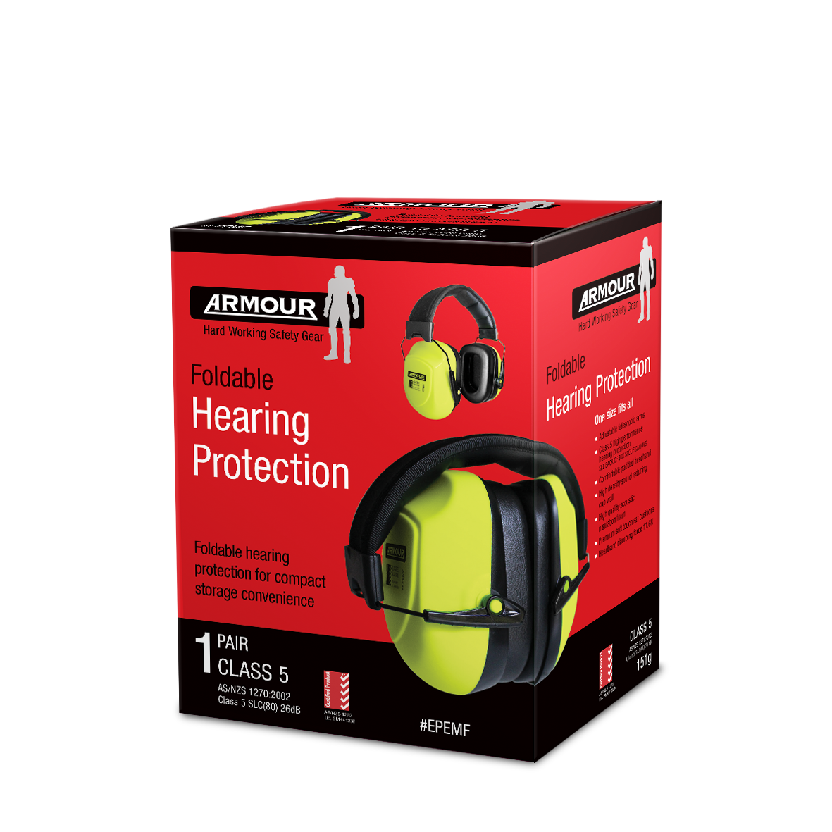 Armour Folded Earmuff - Class 5
