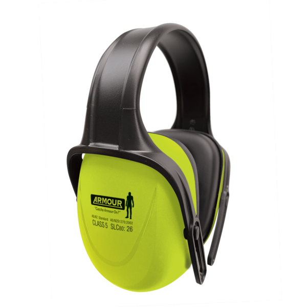 Armour Safety Headband Earmuff - Class 5 Hearing Protection
