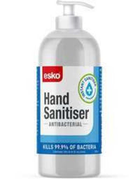 Thumbnail for Esko 500ml Hand Sanitizer - with Pump - Kiwi Workgear