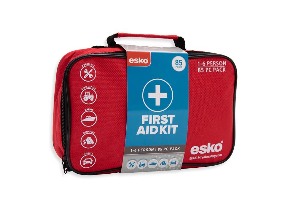 Esko First Aid Kit, 1 - 6 Person, 85pc - Kiwi Workgear