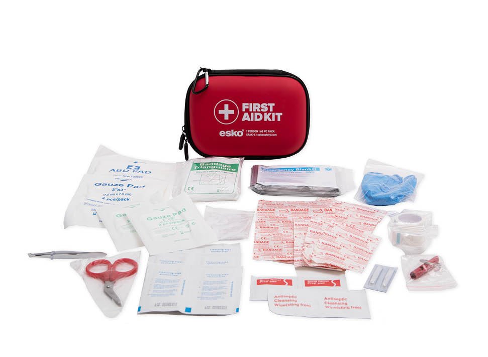 Esko First Aid Kit, 1 Person, 65pc - Kiwi Workgear