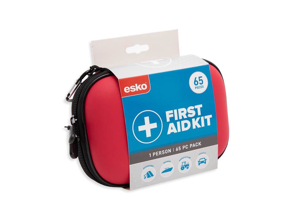 Esko First Aid Kit, 1 Person, 65pc - Kiwi Workgear