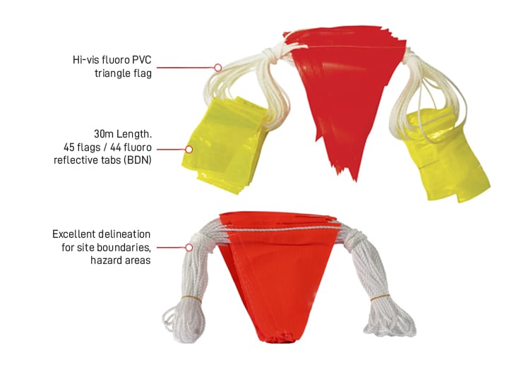 Esko Hi - Vis Fluoro Bunting Cord - Kiwi Workgear