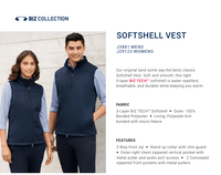 Thumbnail for Fashion Biz Mens Softshell Vest - Kiwi Workgear