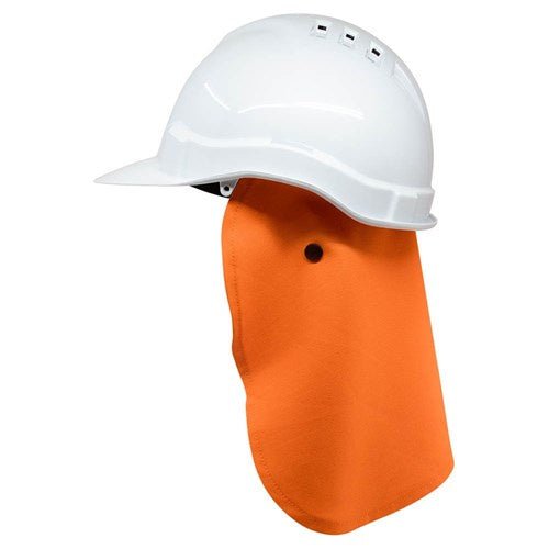 Hard Hat Neck Sun Shade Fire Retardant(Orange) - Kiwi Workgear