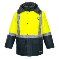 Thumbnail for Huski Hi - Vis Contrast Freezer Jacket - Kiwi Workgear