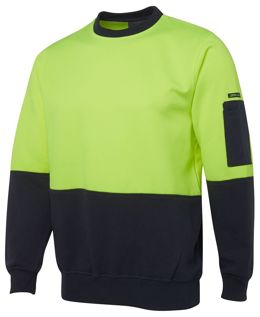 JB's Hi-Vis Fleecy Crew - Kiwi Workgear