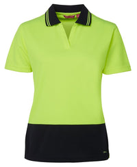 Thumbnail for JB's Woman S/S Non Button Polo - Kiwi Workgear