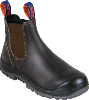 Mongrel Slip-on Safety Boot, Scuff Cap Claret
