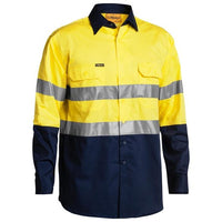 Thumbnail for Bisley Taped Hi-Vis Cool Lightweight L/S Shirt - Workwear | Hi Vis Shirts NZ