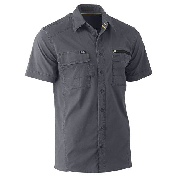 Bisley Flex & Move Utility Work S/S Shirt - Button Down | Button Down Shirts NZ