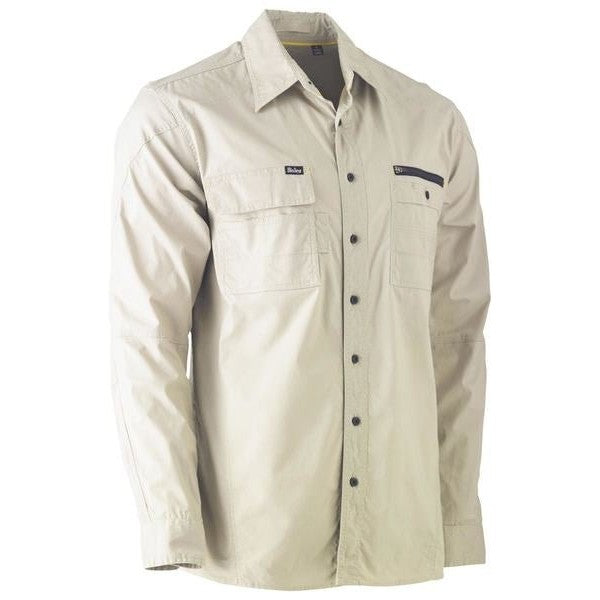 Bisley Flex & Move L/S Utility Work Shirt - Button Down | Button Down Shirts NZ