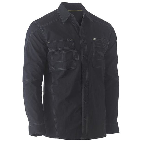 Bisley Flex & Move L/S Utility Work Shirt - Button Down | Button Down Shirts NZ