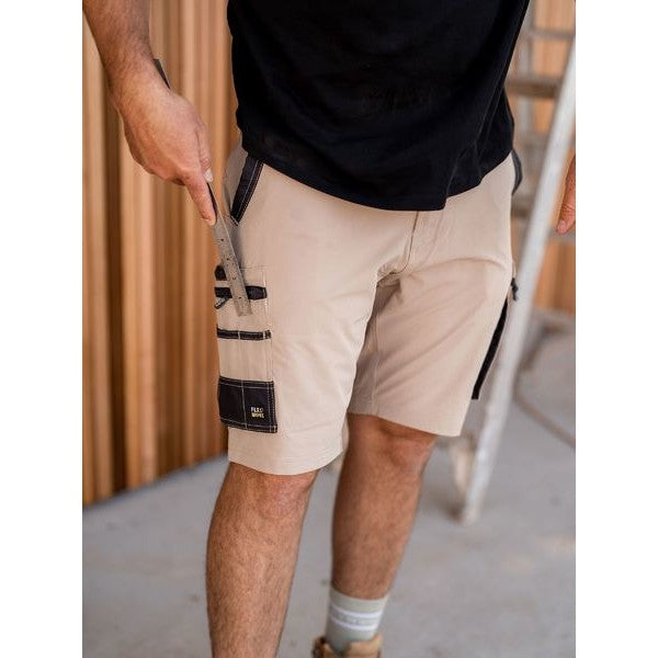 Bisley Flex & Move 4-Way Stretch Summer Cargo Shorts | Work Shorts NZ