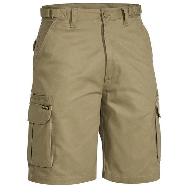 Bisley Original 8 Pocket Mens Cargo Shorts - Khaki | Work Shorts NZ