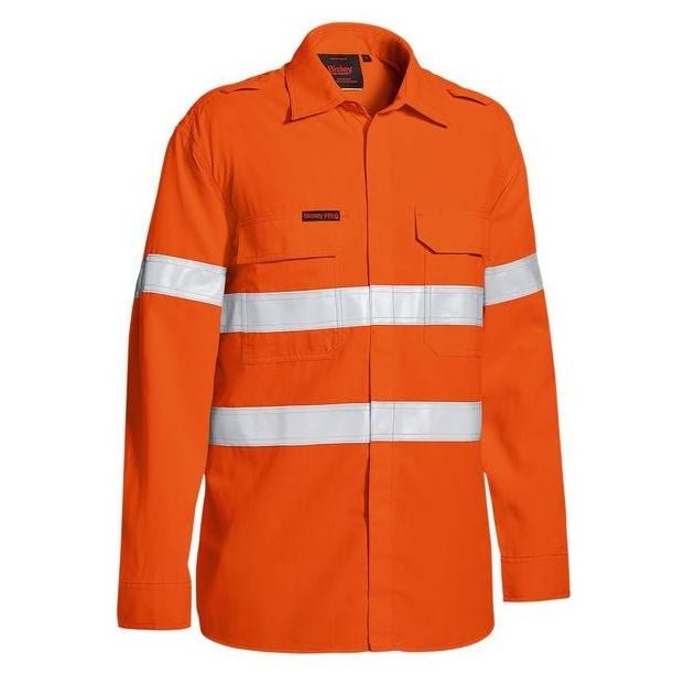 Bisley FR Taped Shirt - Flame Resistant Workwear | Button Down Shirts NZ