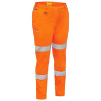Thumbnail for Bisley Women's Taped Mid Rise Stretch Cotton Pants NZ | Womens Stretch Pants
