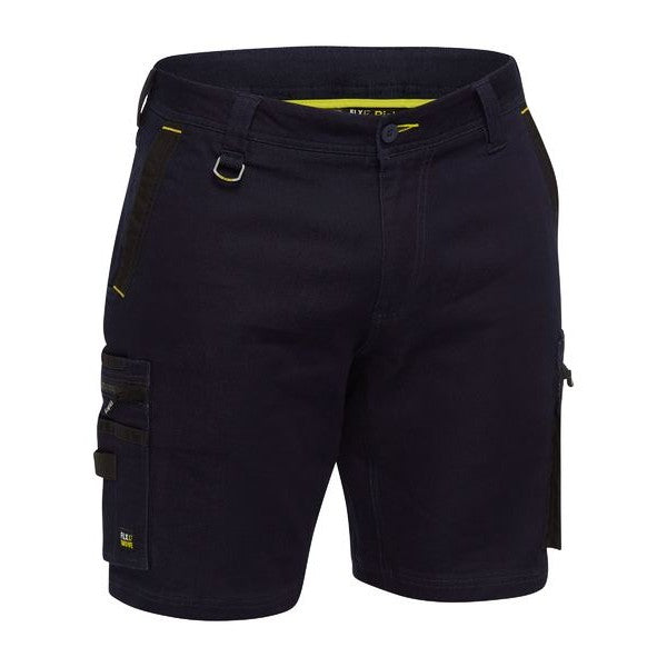 Bisley Flex & Move Stretch Denim Zip Cargo Shorts | Shorts/Trousers NZ